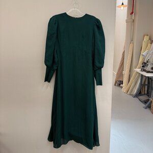 Forest Green Elegant Evening Gown